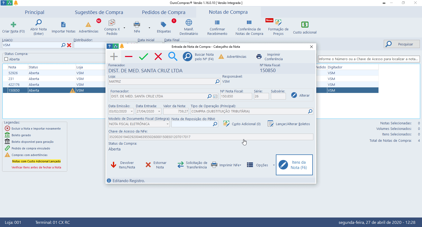 Portal VSM Sistema de Administração