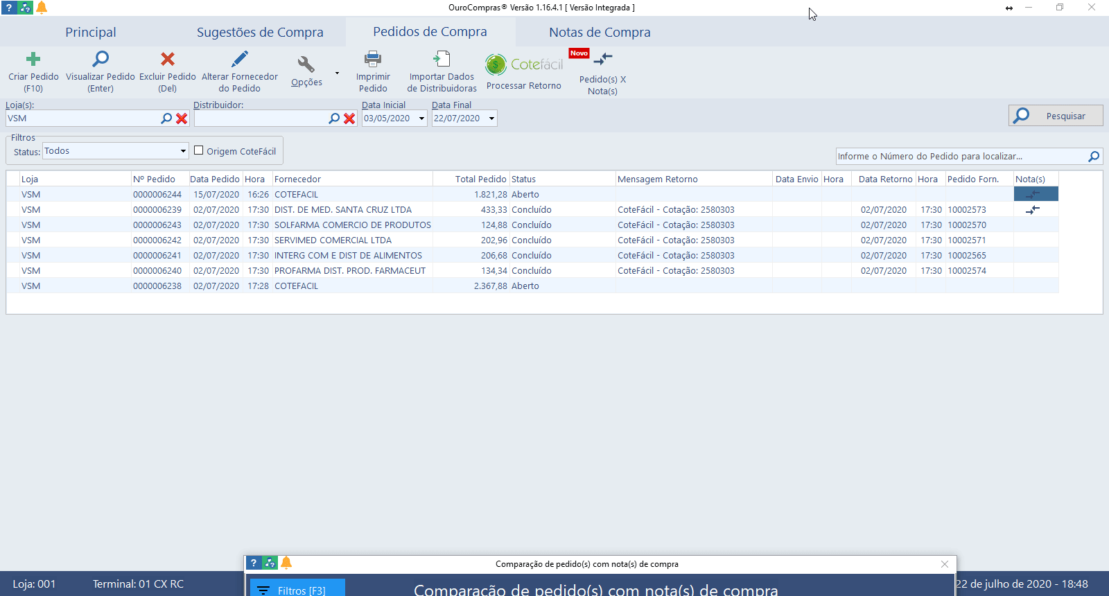 Portal VSM Sistema de Administração